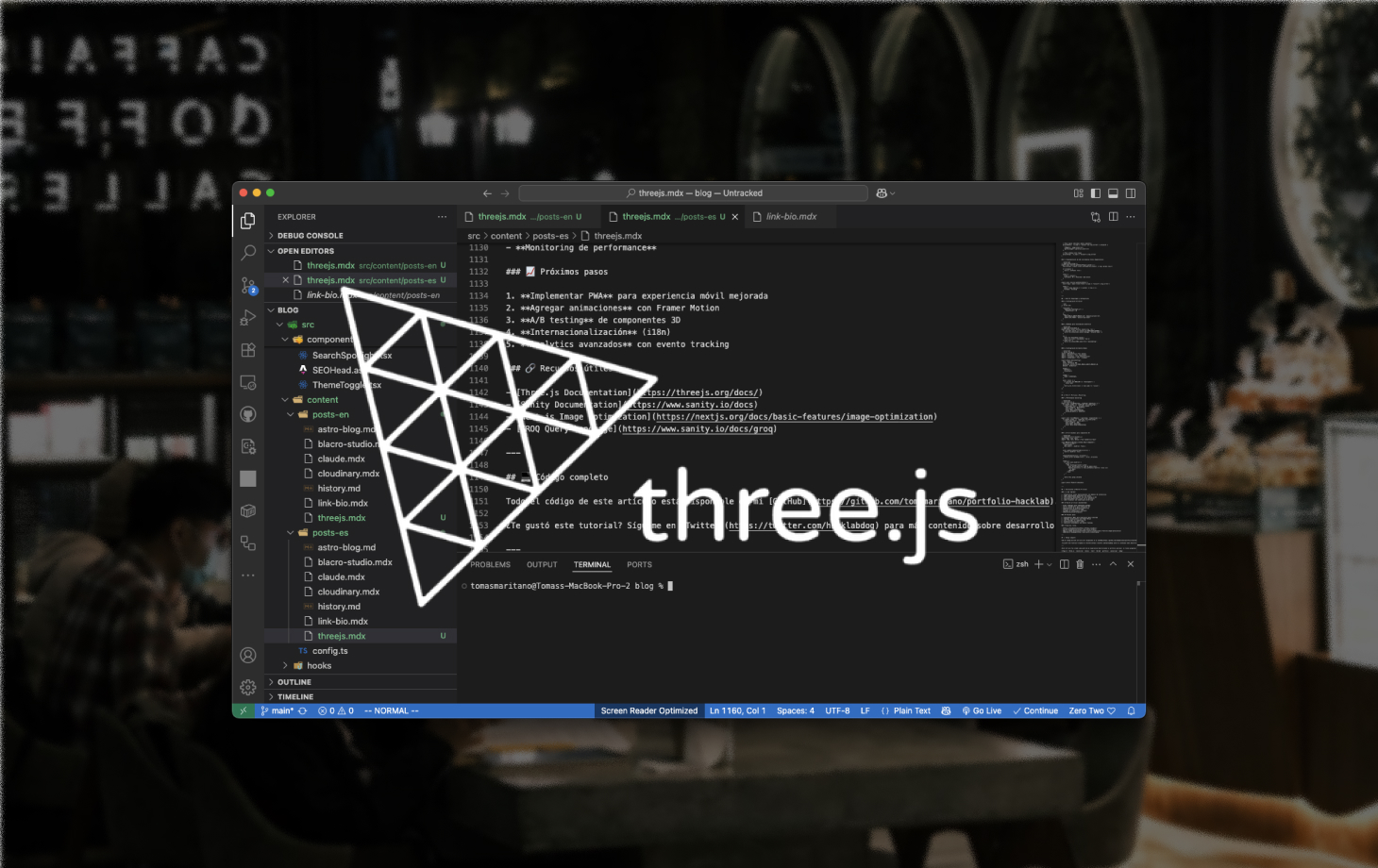 How to Integrate Three.js & Sanity CMS in my portfolio